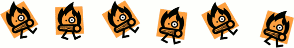 たき火のイラスト画像