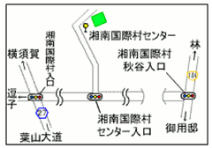 湘南国際村朝市地図の画像