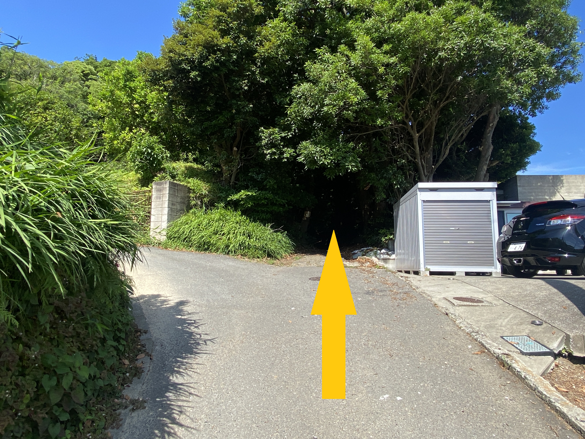 実教寺側登山口コース案内