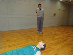 倒れている人を発見した時の写真