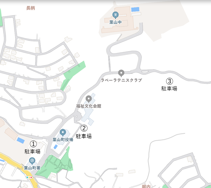駐車場の地図の画像