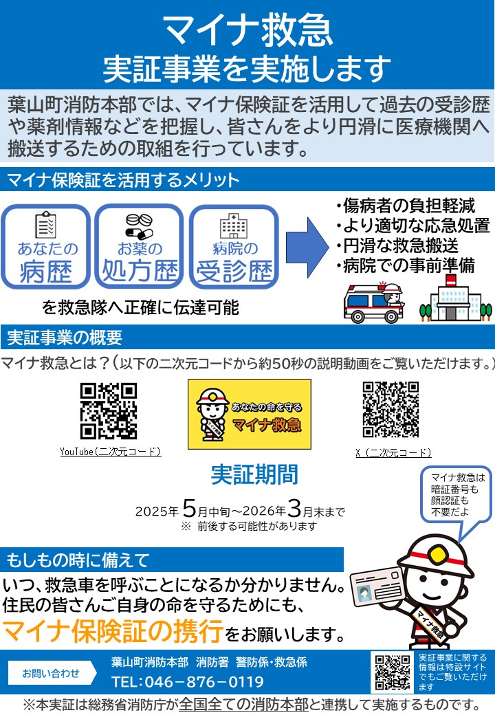 マイナ救急リーフレット