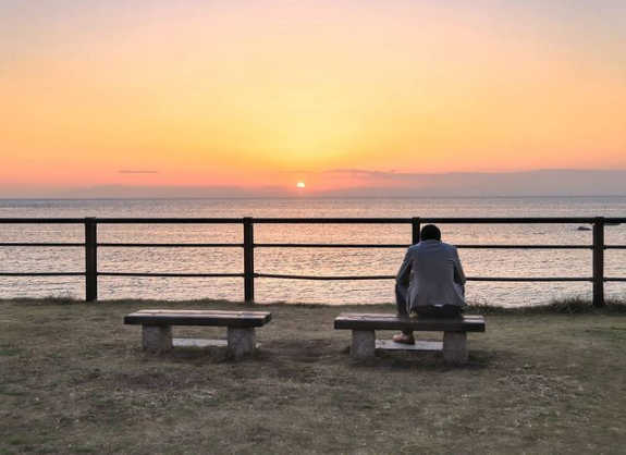 葉山公園_夕日