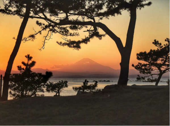 一色公園からの夕日