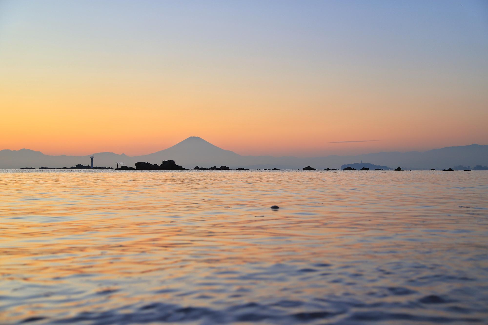 真名瀬の夕日