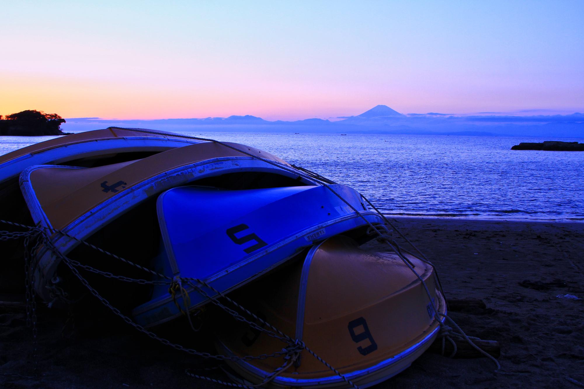 長者ヶ崎の夕日