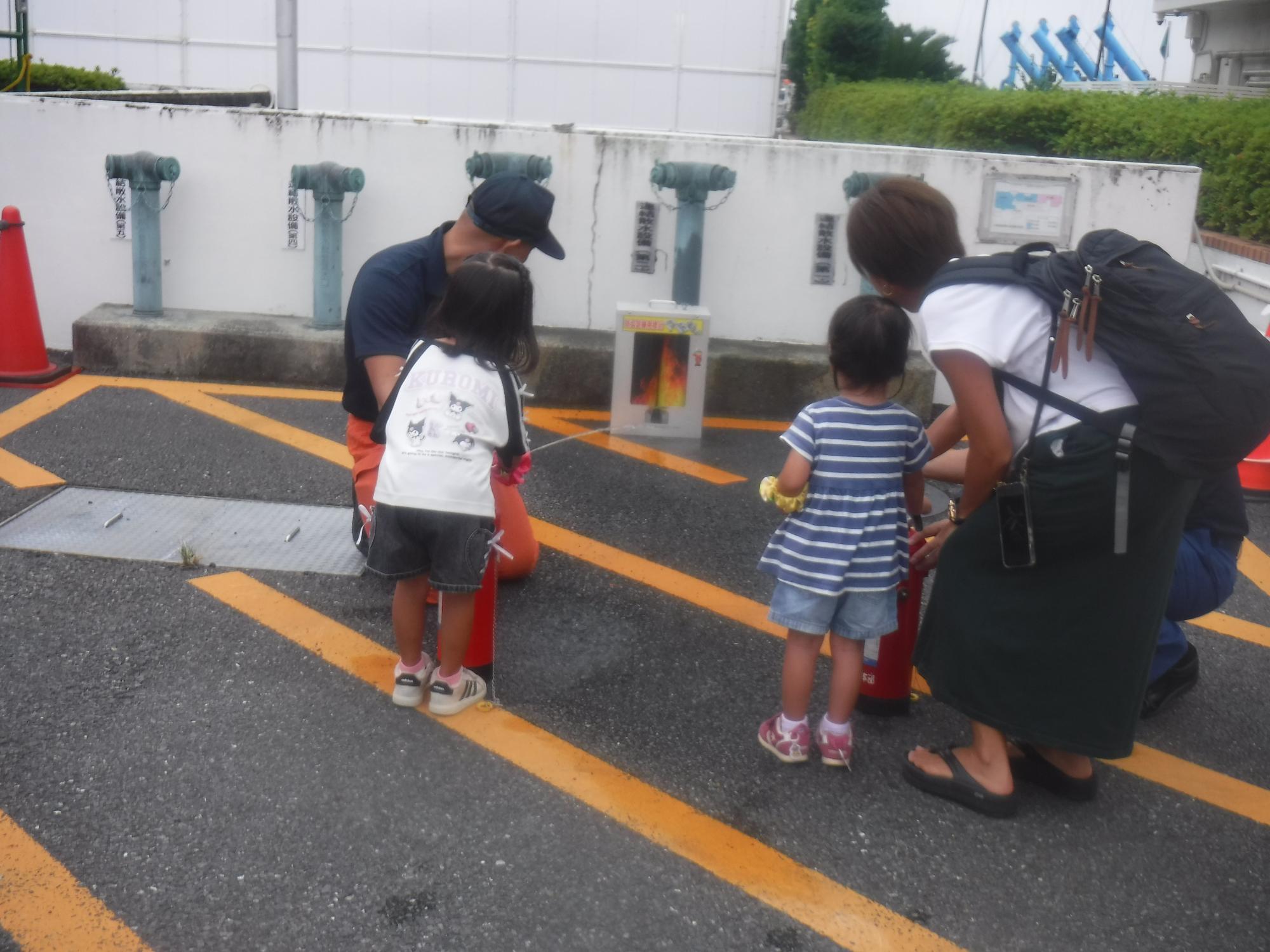 消火器体験ブース