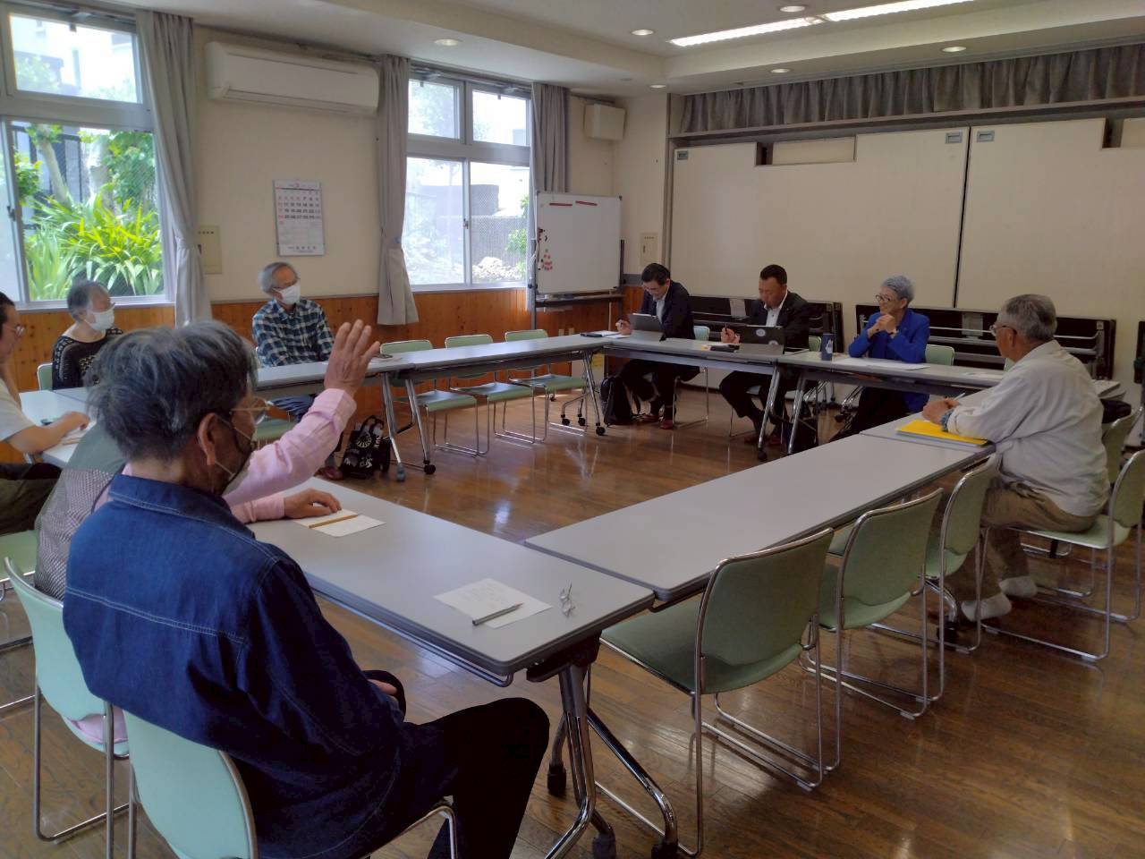 町民との会議（下山口）