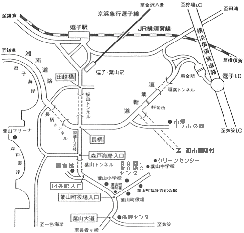 福祉文化会館への案内地図、イラストマップ2020